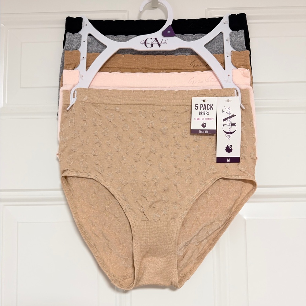 Gloria Vanderbilt - 5-Pack Women's Briefs in Neutral Tones